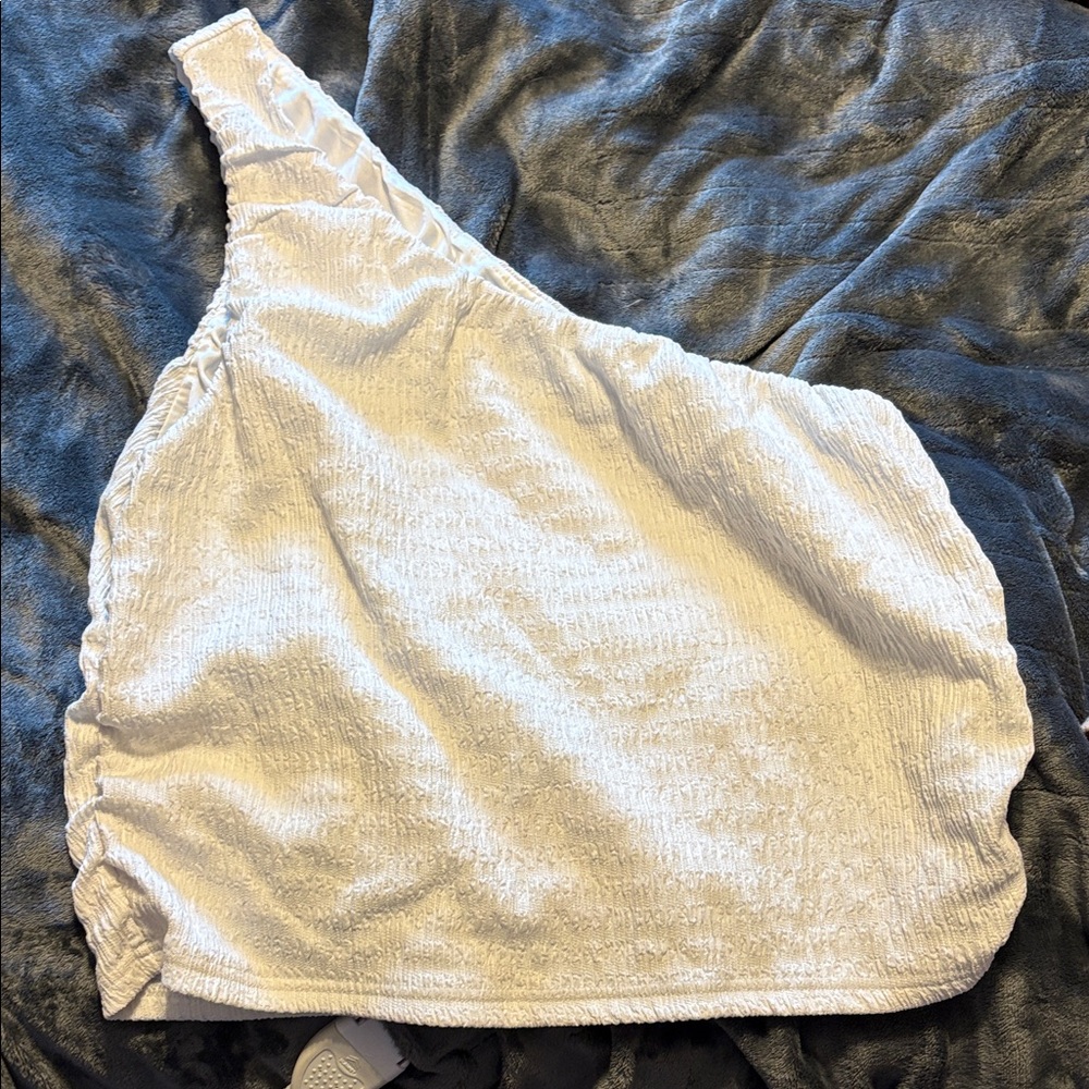 White One-Shoulder Top
